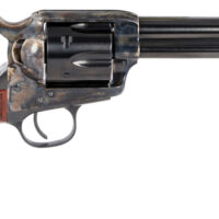Taylors & Company 550811 Smoke Wagon 357 Mag Caliber with 5.50" Blued Finish Barrel, 6rd Capacity Blued Finish Cylinder, Color Case Hardened Finish Steel Frame & Checkered Walnut Grip