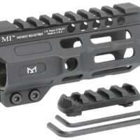 Midwest Industries MICRM45 Combat Black Hardcoat Anodized 6061-T6 Aluminum 4.50" Picatinny/M-LOK