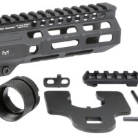 Midwest Industries MICRM6 Combat Black Hardcoat Anodized 6061-T6 Aluminum 6" Picatinny/M-LOK