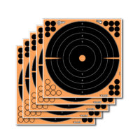 EZ-Aim 15317 Splash Reactive Self-Adhesive Paper Black/Orange 12" Bullseye 5 Pack