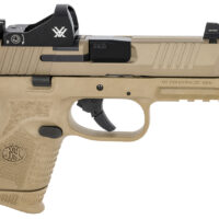 FN 66100797 509 Compact Tactical 9mm Luger 4.32" Threaded Barrel, 12+1/24+1, FDE Polymer Frame w/Mounting Rail, Optic Cut FDE Stainless Steel Slide, Includes Viper Red Dot