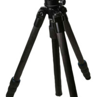 KOPF Jager KJ85004K K800 Tripod made of Carbon Fiber with Black Finish, Adjustable Reaper Rail, 4-Level Leg Extension, 21-87 Degree Pan & Tilt