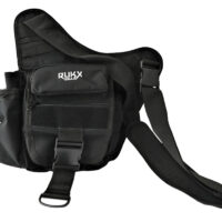 Rukx Gear ATICTSBB Sling Bag Black 600D Polyester Single Strap