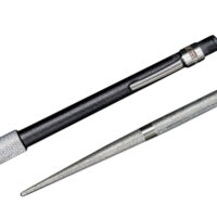 AccuSharp 030C Rod Sharpener Hand Held Diamond Sharpener Black Overmolded Rubber Handle Steel