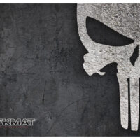 TekMat TEKR42PUNISHER Punisher Door Mat Black/Gray Rubber 42" Long Punisher Skull