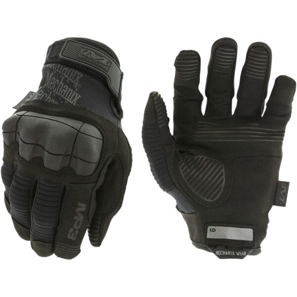 Mechanix Wear MP355008 M-Pact 3  Black Synthetic Leather Small Velcro Closure