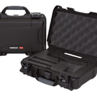 Nanuk 909CLASG1 909 Classic Gun Case Waterproof & Airline Approved Black Polyethylene w/ Closed-Cell Foam 11.44" L x 7" W x 3.68" H Interior Dimensions
