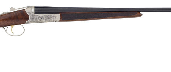 TriStar 38120 Bristol SxS Full Size 20 Gauge Break Open 3" 2rd 28" Blued Side By Side Barrel, Nickel Engraved w/24K Gold Inlay Steel Receiver, Fixed Oiled Turkish Walnut Stock, Right Hand