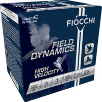 Fiocchi 283HV75 Field Dynamics High Velocity 28Gauge 3" 1oz 7.5Shot 25 Per Box/10 Case
