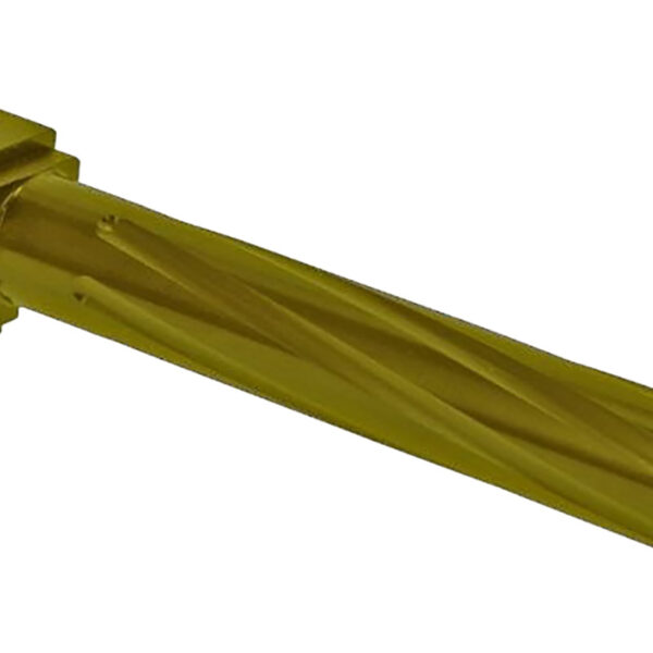 Rival Arms RA20G701E Precision V1 Match Grade 9mm Luger Compatible w/Glock 34 Gen3-4, 5.31" Fluted Gold PVD Stainless Steel