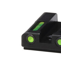 HiViz GLN525 LiteWave H3 Sight Set for Glock Green Tritium Orange Outline Front Sight-Green Fiber Optic Rear Sight