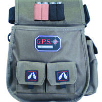 GPS Bags 1093CSP Deluxe Double Shotshell Pouch Olive Polyester Waist Mount 30-52" Belt