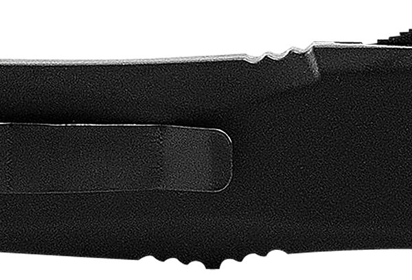 Templar Knife LBR231 Gen II Large 3.50" OTF Tanto Plain Black Oxide Stonewashed 440C SS Blade,, 5.25" Black Aluminum/Rubber Handle, Glass Breaker