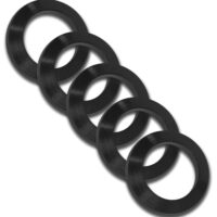 GrovTec US Inc GTHM320 Crush Washer 308 Cal Black Nitride Steel 5/8"-24 tpi Rifle 5 Per Pack