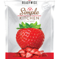 ReadyWise SK05006 Simple Kitchen Freeze Dried Fruit Strawberry 1 Serving Pouch 6 Per Case