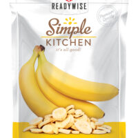 ReadyWise SK05007 Simple Kitchen Freeze Dried Fruit Bananas 1 Serving Pouch 6 Per Case