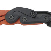 CRKT 4041O Provoke 2.47" Folding Plain Black Stonewashed 4116 Stainless Steel Blade/Orange Grivory Handle Includes Pocket Clip