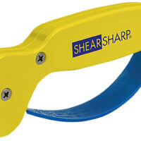 AccuSharp 002C ShearSharp Scissors Sharpener Diamond Tungsten Carbide Sharpener Yellow/Blue