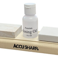 AccuSharp 023C Whetstone Combo Kit Fine, Coarse Natural Arkansas Stone Sharpener Includes Honing Oil
