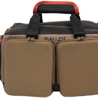 Allen 8305 Eliminator Rangemaster Tan Range Bag w/Pistol Rug, Multiple Exterior Pockets, Rigid Bottom w/Feet For Stability