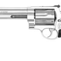 Smith & Wesson 13331 Model 350 X-Frame 350 Legend 7 Shot 7.50" Satin Stainless Steel Barrel, Cylinder & Frame, Black Finger Grooved Grip, Internal Lock Safety, Exposed Hammer