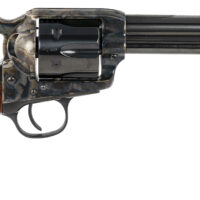 Taylors & Company 550815 Smoke Wagon 44-40 Win Caliber with 5.50" Blued Finish Barrel, 6rd Capacity Blued Finish Cylinder, Color Case Hardened Finish Steel Frame & Checkered Walnut Grip