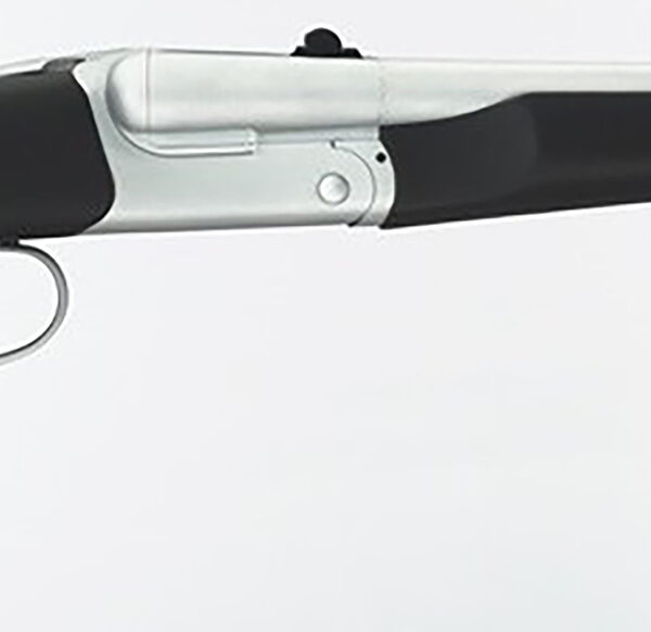 Taylors & Company 210248 Alaskan Howdah Pedersoli 45 Colt (Long Colt) SA 410 Gauge 2 Shot 10.25" Matte Chrome Octagon Barrel, Matte Chrome Steel Frame, Black Rubber Grip