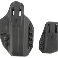 Blackhawk 416102BK Stache Premium Kit IWB Size 02 Black Polymer Belt Clip Compatible w/Glock 19/23/32/44/45 Includes Mag Carrier Ambidextrous