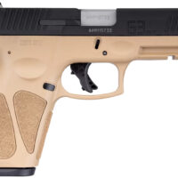 Taurus 1G3B941T15 G3 9mm Luger 15+1 4" Matte Stainless Steel Barrel, Matte Black Tenifer Cerakote Serrated Alloy Steel Slide, Tan Polymer Frame w/Picatinny Rail, Tan Polymer Grip, Right Hand
