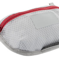 Vertx VTX5195AGYNA Overflow Pouch 2 pk, Small Size made of White Nylon with Mesh & Red Accents, YKK Zipper & Durable Hook Back Panels 5" W x 5" H Dimensions