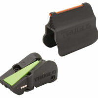 TruGlo TGTG940 F.A.S.T. Universal Shotgun Sights Black | Red Fiber Optic Front Sight | Green Ramp Rear Sight