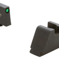AmeriGlo GL811 Optic Compatible Sight Set for Glock 3XL Tall Green Tritium Black Outline Front Sight-Black Rear Sight
