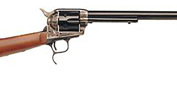 Cimarron MP419 Revolving Carbine  Full Size 45 Colt (Long Colt) 6 Shot 18" Blued Stainless Steel Barrel, Color Case Hardened Stainless Steel Receiver, Walnut Shoulder Stock, Right Hand
