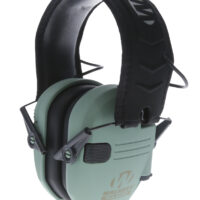 Walker's GWPRSEMSGN Razor Slim Electronic Muff 23 dB Over the Head Sage Green/Black Polymer