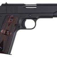 Auto-Ordnance 1911BKOCW 1911 A1 Commander 45 ACP 9+1 4.25" Matte Black Serrated Carbon Steel Slide Matte Black Matte Black Carbon Steel Checkered Wood w/Integrated US Logo Grips Right Hand