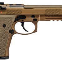 Beretta USA JS92M9A4GM M9A4 9mm Luger 5.10" Threaded Barrel 18+1, Flat Dark Earth Cerakote Polymer Frame, Serrated Steel Optic Cut Slide, Polymer Grip & Decocker Safety