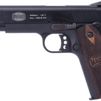 Mauser Rimfire 4110602 1911 22 LR 10+1 5" Black Steel Barrel, Black Serrated Slide, Black Aluminum Frame w/Beavertail, Walnut Grip, Ambidextrous