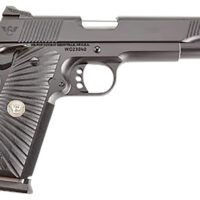 Wilson Combat CQBFS45A CQB Full Size Frame 45 ACP 8+1 5" Match Grade Barrel, Black Serrated Carbon Steel Slide, Black Armor-Tuff Carbon Steel Frame w/Beavertail, Black G10 Starburst Grip