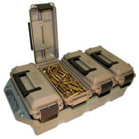 MTM Case-Gard AC4C 4-Can Ammo Crate 30Cal Dark Earth/Army Green Polypropylene