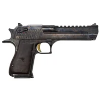 MAG RESEARCH DESERT EAGLE HGA 50 AE 6" BBL CASE HARDENED WALNUT AND RUBBER GRIPS 7/RD MAG