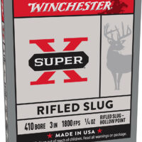 Winchester Ammo X413RS5 Super X 410Gauge 3" 1/4oz Rifled Slug Shot 5 Per Box/50 Case