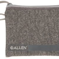 Allen 3625 Pistol Pouch Gray Polyester w/Lockable Zippers, ID Label & Fleece Lining Holds Compact Size Handgun 5" L x 7" W Interior Dimensions