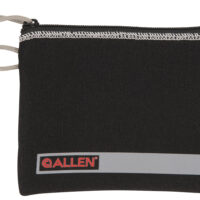Allen 3626 Pistol Pouch Black Polyester w/Lockable Zippers, ID Label & Fleece Lining Holds Compact Size Handgun 5" L x 7" W Interior Dimensions