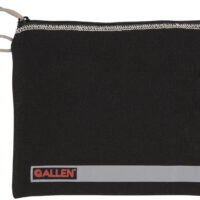 Allen 3628 Pistol Pouch Black Polyester w/Lockable Zippers, ID Label & Fleece Lining Holds Full Size Handgun 7" L x 9" W Interior Dimensions
