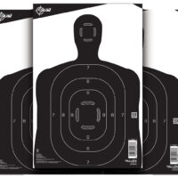 EZ-Aim 15447 Silhouette Paper Hanging 12" x 18" Black/White 25 Per Pack