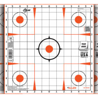 EZ-Aim 15333100 Sight-In Grid Paper Self-Adhesive 12" x 12" Orange/White 100 Per Pack