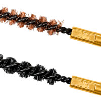Otis FG325NB Bore Brush Set 6mm/250/243/257 Cal 8-32" Thread 2" Long Bronze/Nylon Bristles 2 Per Pkg