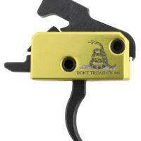 Rise Armament RA140DTOM Don't Tread on Me Trigger Assembly Single-Stage Curved Trigger with 3.50 lbs Draw Weight, Don't Tread on Me Flag Finish for AR-Platform