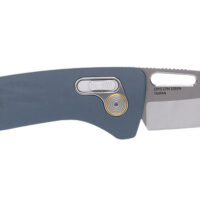 S.O.G SOG12730457 One-Zero XR 3.10" Folding Plain Satin/Polished Cryo CPM S35VN Steel Blade/ Smoke Gray Sculpted Aluminum Handle