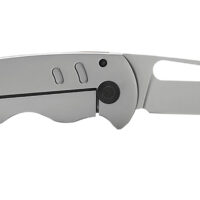 S.O.G SOG14520157 Escape FL 3" Folding Sheepsfoot Plain 8Cr13MoV SS Blade Silver w/ "SOG" Stainless Steel Handle Includes Pocket Clip